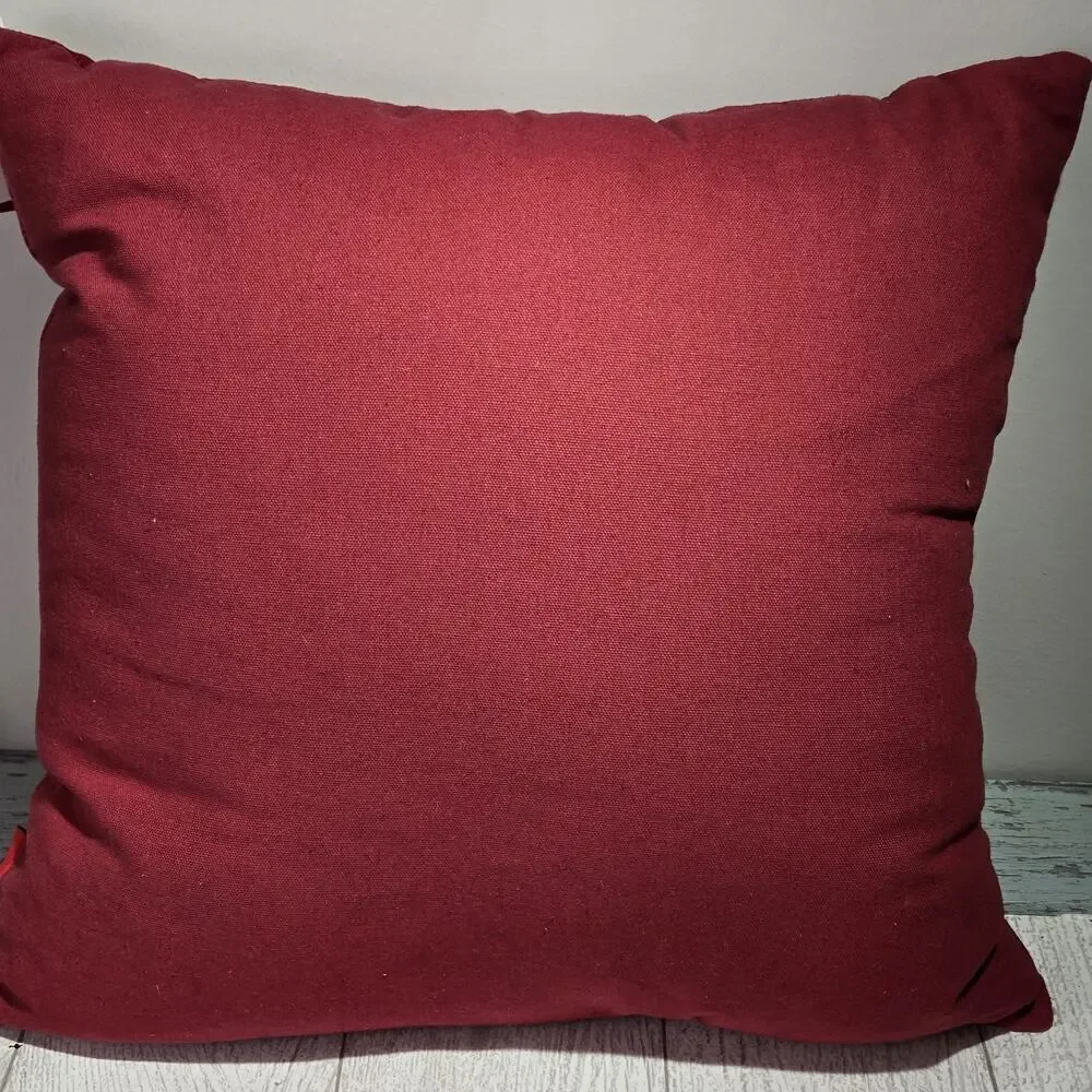 Chinese New Year 2025 Dragon Red 17 In Square GOLD Beaded Toss Pillow NWT Asian